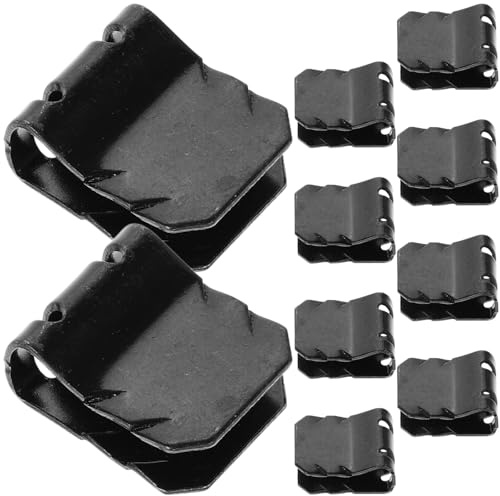 STAHAD 10pcs U Clips Metal Car Retainer Clips for Fender Liners Mud Flap U Shape Clips and Bumper Panel Fastener Accessory Automotive Repair Hardware for Splash Shields