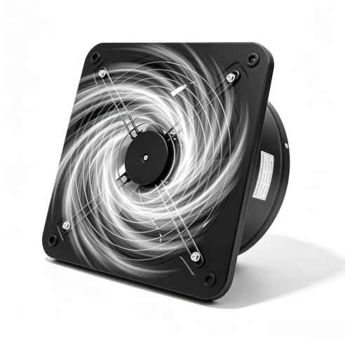 Giuffrida Ventilador axial de pared 2677 R/min de 107 W, 300 mm, para la industria del metal, 220 V, para tiendas de crecimiento, uso doméstico, ventilación y soplador de aire