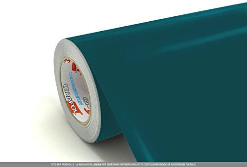 CLICKANDPRINT 3m Klebefolie, 63cm breit, Petrol » PVC-Folie/Vinyl-Folie/Kunststoffolie