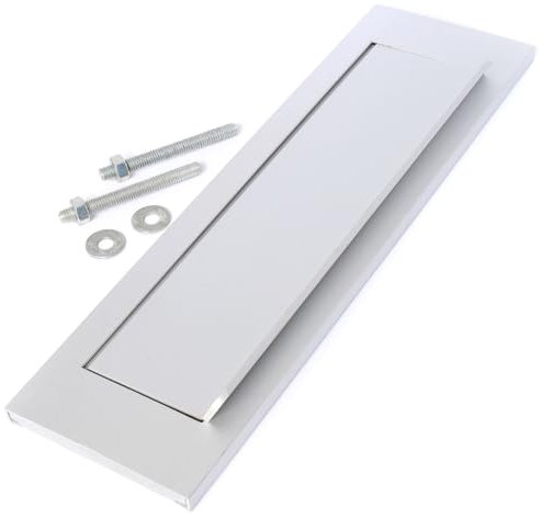 2X 10 Front Door Spring Shut Letter Box Plates + Fixings