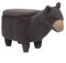 GAO XING SHOP Multifunction Hocker Alpaka-Stil Baby Wash Pad Hocker Cartoon Hall Tier Holzschuh Bank Multifunktions waschbar (Color : Gray, Size : 63 * 33 * 36cm)