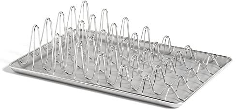 HAY 508015 Abtropfgestell, Edelstahl, Silber, Höhe: 10,5 cm, Tiefe: 29,5 cm, Länge: 40 cm