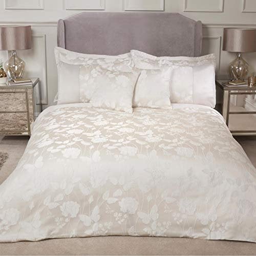 Emma Barclay Butterfly Meadow - Embellished Jacquard Duvet Set in Cream - King