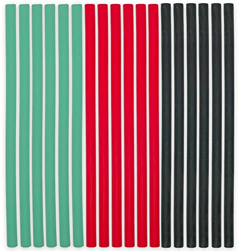 MIJOMA 18 Stück Set Papilottenwickler - Papilotten Flexwickler für Lockiges Haar, Friseurbedarf 250 mm x Ø10 mm, Mehrfarbig, Einfache Anwendung, Für alle Haartypen, Locken ohne Hitzeschäden