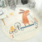 Teppiche Modern Designer für Wohnzimmer Kinderteppiche Flauschige Runden Groß Schutzmatten Waschbare Matten Kindermatte fürs Babyzimmer Kleinkinderzimmer 100 cm