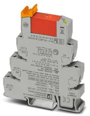 PHOENIX CONTACT PLC-RSC-120UC/21-21/EX Relaismodul, 2-Wechsler, Eingangsspannung 120 V AC/110 V DC, 10 Stück