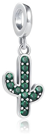G 39 Charm Kaktus, 925er Sterlingsilber, Kompatibel mit Pandora Armband