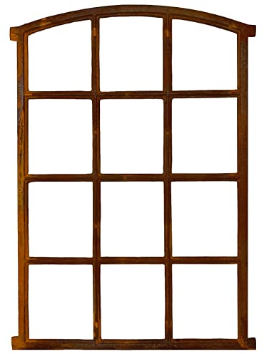 Finestra in Ferro Finestra Stabile Finestra fienile 94 cm ruggine Stile Antico