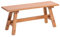 DESIGN DELIGHTS RUSTIKALE HOLZBANK Anzio 90 | 90x39x26cm (BxHxT), Bank aus Mahagoni Holz | zusammenklappbare Sitzbank, Holzbank, Küchenbank aus Holz, Faltbank | Farbe: 08 honigfarben gewachst