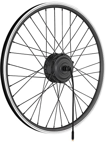 windmeile | E-Bike Nabenmotor Vorderrad, eingespeicht, Schwarz, 26', 48V/250W, E-Bike, Elektro Fahrrad, Pedelec