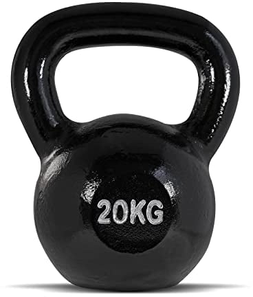 Bodymax Black Cast Iron Kettlebells (20, Kilograms)