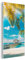 MuchoWow Glasbild Glasfoto Wandbild Bilder Deko 40x80 cm Tropisch - Strand - Palme