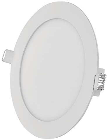 EMOS LED Panel 18 W, runde 1600 lm Einbauleuchte, Deckenleuchte in Weiß mit Durchmesser 22,5 cm, extra flach, Einbautiefe 2,1 cm, Lichtfarbe neutralweiß 4000 K, inkl. LED-Treiber