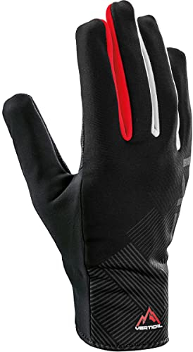 LEKI Unisex-Adult Guide Lite Gloves, Black-red-White, EU 6