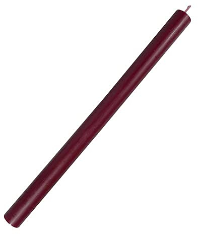 Stabkerze Bordeaux Rot Durchgefärbt 29 cm Lang Tropffrei Premium