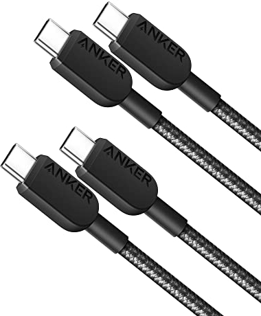 Anker Câble USB C vers USB C 2.0, 310 Câble de Charge usb c (60W/3A) Charge Rapide pour iPhone 16/15, Samsung Galaxy S22, iPad Pro 2024, iPad Mini 6, iPad Air 4, MacBook Pro 2024, Switch (0,9m)