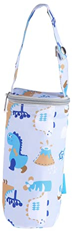 Hohopeti Isolierte Babyflaschentasche Babyflaschen-isoliertasche Fütterungsflaschentasche Grau