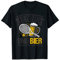 Tennisfan Bier Fun Bierpong Saufen Sauftour Bier Tennis T-Shirt
