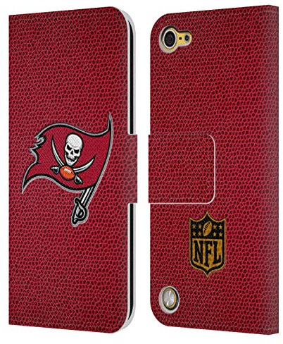 Head Case Designs Offizielle NFL Fussball Tampa Bay Buccaneers Logo Leder Brieftaschen Handyhülle Hülle Huelle kompatibel mit Apple iPod Touch 5G 5th Gen