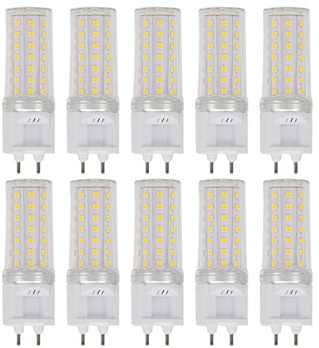 PAZWAHF Ampoules LED G12, ampoules à base de maïs G12 à deux broches, 8 watts 1200 lm, 3000K 4000K 6000K courant constant sans scintillement, CA non dimmable 85V ~ 265V (paquet de 10)