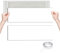 4 piezas Cubierta de ventilación magnética Cubiertas de ventilación con nanoadhesivo Air Vent Covers Registro de Aire para Casa PVC Blanco 14 x 30,5 cm