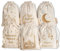 Papierdrachen 6 Geschenksäckchen zum Befüllen und Verschenken zum Zuckerfest - beige farbene Säckchen mit goldener Bestickung - in Größe 13x18cm - einzigartige Geschenkidee - Set 10