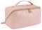 Telena Kulturbeutel für Damen aus PU-Leder, Reise-Kosmetiktasche Waschtasche Frauen Make-up Taschen Kofferorganizer Bag