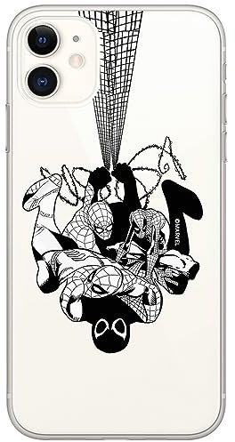 ERT GROUP Handyhülle für iPhone 11 Original und offiziell Lizenziertes Marvel Muster Spider Man 043 optimal an die Form des Handy angepasst, teilweise transparent
