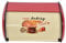 Metal Bread Box for Kitchen Countertop,Space Save Bread Boxes Large Capacity Bread Bin Holder Container with Roll Top Lid, Kitchen Storage Containers(Red)