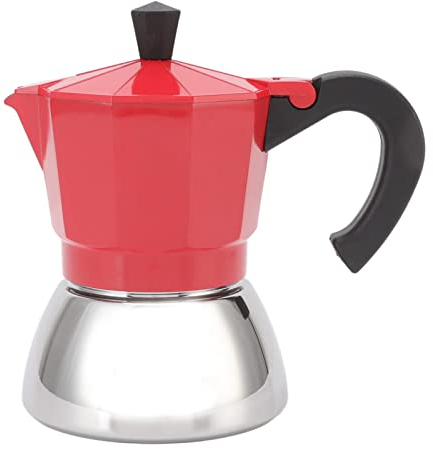 Cafetière, Cafetière Moka 120ML, Cafetière Italienne, Cafetière à Expresso 3 Tasses Pour le Bureau à Domicile, Percolateur à Café Pour Cappuccino Latte