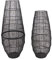 Casa Moro XXL Metall Windlicht Mounia 2er Set schwarz rund Boho Chic Kerzenhalter extra groß Wohn-Deko dekorativer Blickfang extravagante Drahtlaterne IR-6607