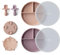 Moonkie Platos de Silicona para Bebé, 2 Piezas Antivuelco Con Tenedor y Cuchara, Ventosa, Sin BPA, Apto para Lavavajillas, Refrigeradores y Microondas (Blush/Malva)