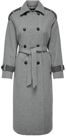 ONLY Damen Onlirma Life Trenchcoat Otw Mantel (1er Pack)