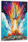 KeAan Cartoon Rocket Poster;Wandbild Kunstdruck Wand-Dekorationen Mit Eindrucksvollen Farben 16x24inch(40x60cm)