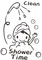 Milageto Badezimmer Aufkleber Aufkleber Cartoon Mädchen Dusche Aufkleber Badezimmer Tür Zeichen Dusche Kunst Aufkleber