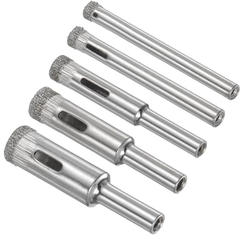 CoCud Diamond Drill Bits Set, 5-12mm, Carbon Steel, Drill Bit Set, For Metal & Plastic, Industrial, DIY & Professional Use