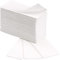 DSTOCK60 - Essuie-mains pliés en W blanc - lisse - pure ouate de cellulose - 2 plis - 22 x 34 cm - 32 paquets de 100 feuilles - 3200 formats