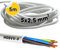 Kalitec H05VV-F - Cable de conexión de cocina (5 m, 5 x 2,5 mm², 5 G2,5 mm², cable de cocina con conductor de protección, cable de alimentación, cable eléctrico, cable de lámpara, flexible, 5 núcleos)