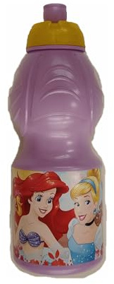 ALMACENESADAN, 4940 Pack de retour à l'école, cadeau de Noël composé d'une bouteille sport de 400 ml multicolore, produit réutilisable, sans BPA, sous licence (princesse)
