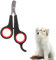 FUZVOL Cat Nail Clippers Professional Animal Nail Trimmer Cat Claw Trimmer Curved Blade Sharp Safe Blades For Small Pet Kitten Guinea Pig Rabbit Nail Clipper(Black and Red)