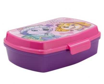 My sweety pop - Brotdose - Lunchbox - Lunchbox - für Kinder - Krippe - Kindergarten - Schule - Urlaub - Mahlzeit - 17 cm - Geschenkidee - Paw Patrol - Rosa/Lila - für Mädchen