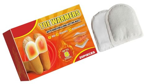 YHAILI Selbstklebende Zehenwärmer, 8 Stunden Wärme, dünnes Fußwärmer-Pad für Aktivitäten bei kaltem Wetter