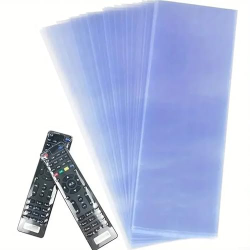 Schrumpffolien-Beutel, transparente Abdeckung für Smart-TV-Fernbedienung, verbesserter Schutz, klare Tasten (8 x 25 cm)