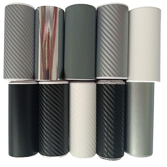 Neoxxim 100€/m² Auto Ladekantenschutz 3D Carbon Folie Weiss – 6,5 cm x 152 cm Zierstreifen Einstiegsleisten Schutz Zierleisten Schutzfolie Stoßstangenschutz Kantenschutz Türschwellerschutz