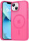 Natiiozie Magnetica Cover per iPhone 13/iPhone 14 Compatibile con MagSafe Custodia Traslucida Opaca Posteriore, Antiurto Anti-impronta Resistente ai Graffi Protettiva Case rosa