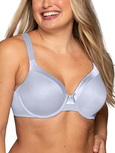 Vanity Fair Women's Illumination Full Figure Zoned-in Support Bra, Lightly Lined Cups Up to Dd Molded, Romance Blue, 38C
