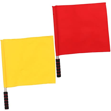 VANZACK Lot De 2 Drapeaux De Signalisation De Course Avec Poignée En Mousse Confortable