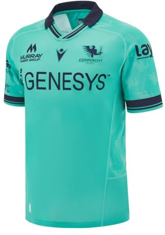 Macron Kurzarm-Trikot Connacht Rugby Euro, türkis, S
