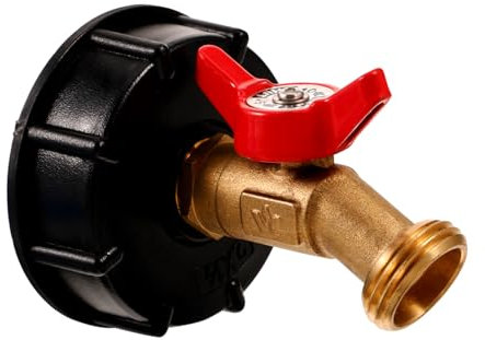 ERINGOGO Ibc Tank Wasseradapter Kugelauslaufhahn Für Ibc Wassertanks Und Regentonnen Zubehör Für Wasserhahn Und Schlauchanschluss