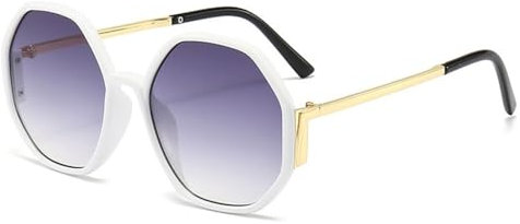 ZCCZJS Hexagon Sonnenbrille Frauen unregelmäßige Sonnenverglasungen Männer Fahren die Fischereischatten UV400